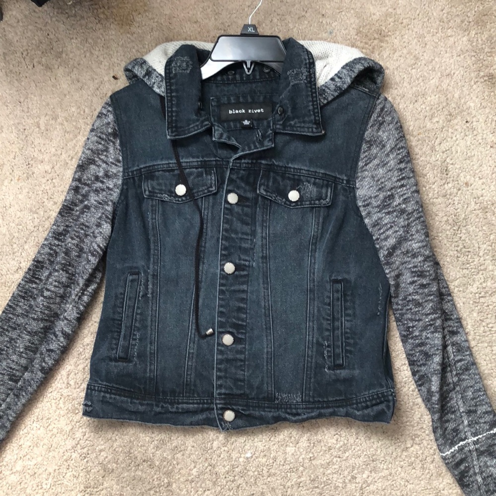 Black River Jean Jacket with Detachable Hood